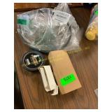 Brake light switch, knife, fishing line, ring