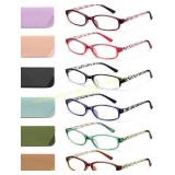 Reading Glasses for Women, 6 Pack Readers