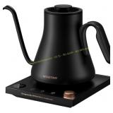 INTASTING Electric Gooseneck Kettle 0.9L Black