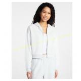 No Boundaries Boxy Zip-Up Hoodie, Women