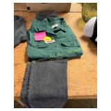 Levi Jeans Size 28 + M Button Down Camp Shirt