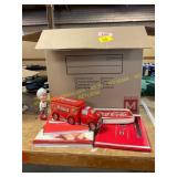 Coca cola cooking book, tin car, & more