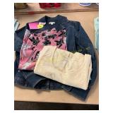 Womens L/12 Jacket, Sleeveless T + Blouse