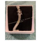 Silver Diamond Tennis Bracelet 7.5in