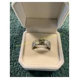 Men s Size 10 9.25 Sterling Silver Wedding Band