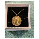 Vintage Gold Coin Necklace