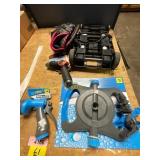 2 hose nozzles, sprinkler head, & misc