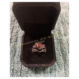 Ladies Double Stacked Size 6 Teardrop Ring