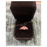 Ladies Size 6 Pink Wedding Ring