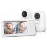 Momcozy Baby Monitor with 2 Cameras, 5  1080P