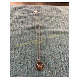 Unisex 20in Ying Yang Pendant Necklace