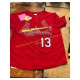 Youth M St Louis Cardinals Button Up Jersey