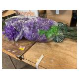 Bunch of Artificial Purple Flowers