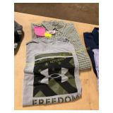 XL Plaid Button Down+ UA Graphic T