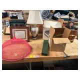 Ice Cream Maker, Lamp, Decorative Plates, Etc