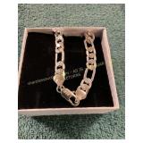 1.2oz .925 Sterling Silver Figaro Bracelet