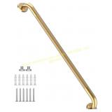 36 Inch Shower Grab Bar, Gold, Munzong