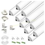 THMOOTHER LED Strip Aluminum Channel Kit