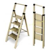 HillhutApex 4-Step Aluminum Ladder, Gold