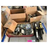 Jacks, trailer hitch balls, electric hardware
