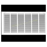 32" x 12" Steel Return Air Grille, White
