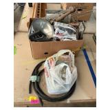 Tubing, landscaping stacks, garden supplies