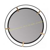 Broken Habitat Thales Black & Gold Wall Mirror
