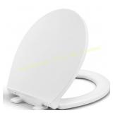 Round Toilet Seat 16.5  Slow Close, White