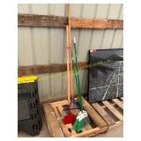 Brooms and racks