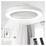 Depuley 19" Bladeless Ceiling Fan with Light