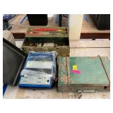 Camp stoves, tool box with tools