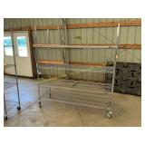 6 ft wire rack on wheels
