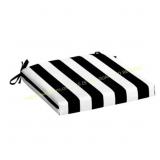 Arden Selections Cabana Stripe Seat Pad Black