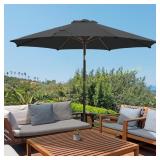 wikiwiki 9 ft Patio Umbrella with Tilt, 8 Ribs