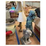 Lamps, figurines