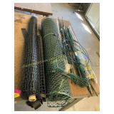 Garden fencing garden hooks and supports