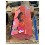 Metal tool boxes and contents