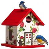 Bluebird Bird House for Outside, Black