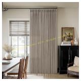 100-Inch Wide Linen Pinch Pleat Curtains 84"