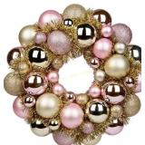 Christmas Ball Wreath 13" Ornaments Glitter