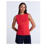 Time and Tru Button Front Tank Top size S