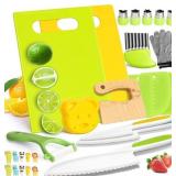 Toddler Knife Set - Kids Kitchen Tools 2-10