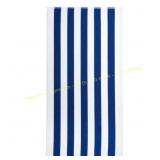 Mainstays Cabana Stripe Beach Towel, Black