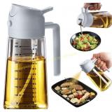 TrendPlain 470ml Olive Oil Spray Bottle, 2 in 1