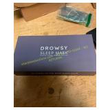 Drowsy sleep mask, eye mask, chord.