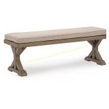 Revare Beach Bench with Cushion