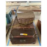 Picnic basket and suit case