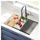 Stainless 30x18 Sink, Undermount Workstation