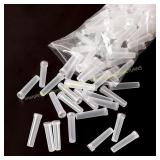 100 Pack 2.76" Plastic Floral Water Tubes, flags