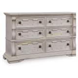 Ashley Valleymont 6-Drawer Dresser, Beige